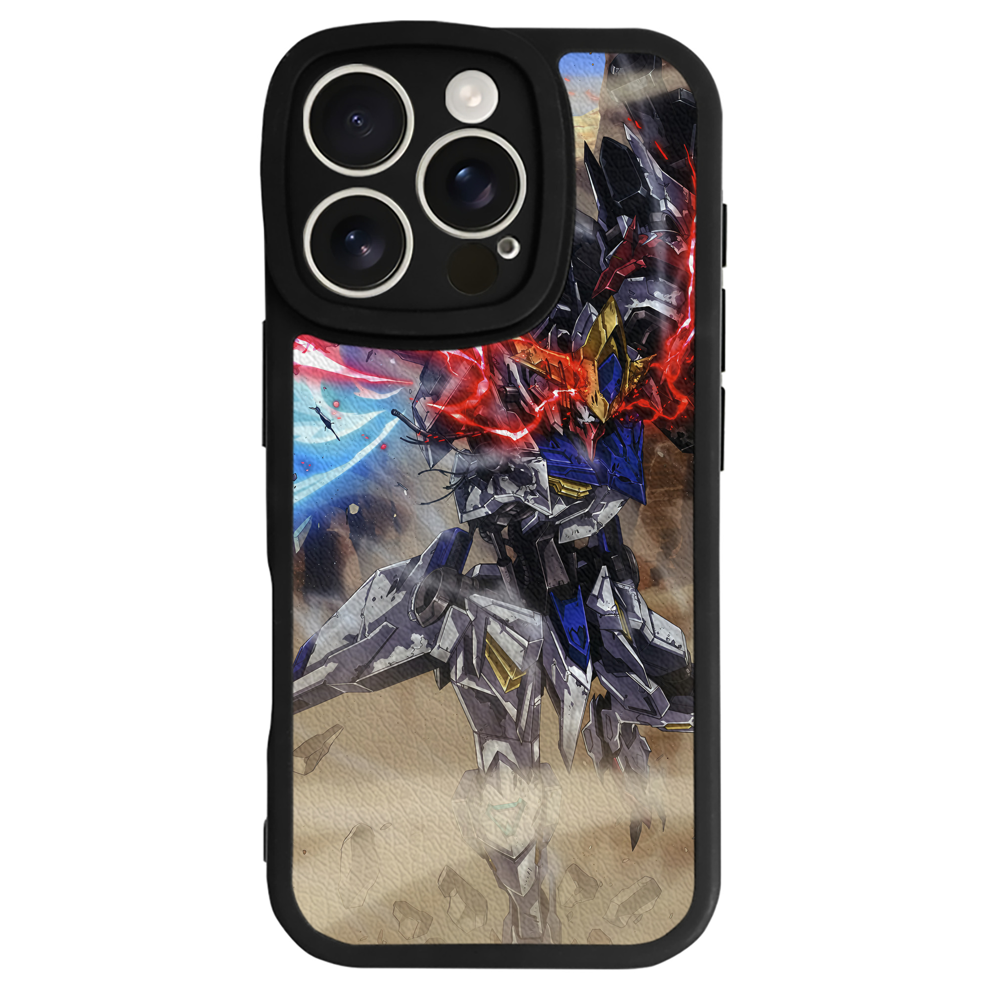（画像用） 機動戦士ガンダム Mobile Suit Gundam 【iPhone 16シリーズ対応】シリコンスマホケース（レザー調） 材質：シリコン